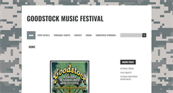 Desktop Screenshot of goodstockmusicfestival.com