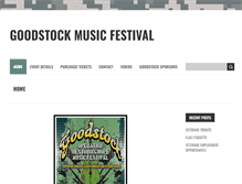 Tablet Screenshot of goodstockmusicfestival.com
